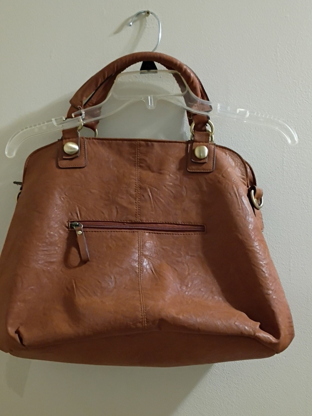 Classic Brown Tote Handbag - Unbranded